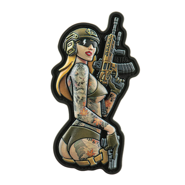 M-Tac нашивка Tactical girl №4 PVC tatoo Якудза