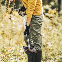 Лопата з дерев’яною ручкою Fiskars Solid. Фото 6