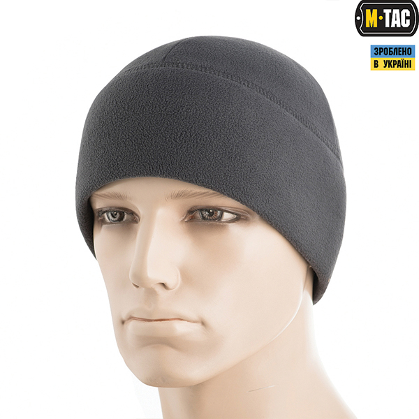 M-Tac шапка Watch Cap Elite фліс (260г/м2) with Slimtex Dark Grey