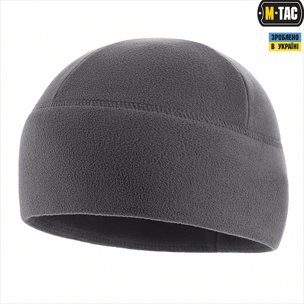 M-Tac шапка Watch Cap Elite фліс (260г/м2) with Slimtex Dark Grey. Фото 4