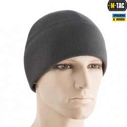 M-Tac шапка Watch Cap Elite фліс (260г/м2) with Slimtex Dark Grey. Фото 3