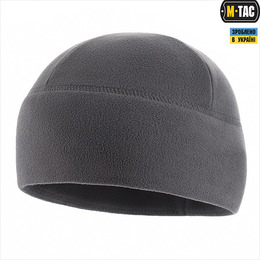 M-Tac шапка Watch Cap Elite фліс (260г/м2) with Slimtex Dark Grey. Фото 4