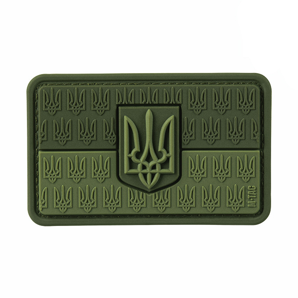 M-Tac нашивка прапор України з гербом рельєфний PVC олива