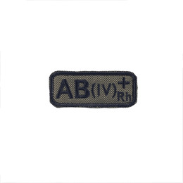 M-Tac нашивка група крові AB(IV) Rh+ олива