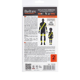 Світловідбиваюча пов'язка Beltex Reflective Armband зелена L 40-45см