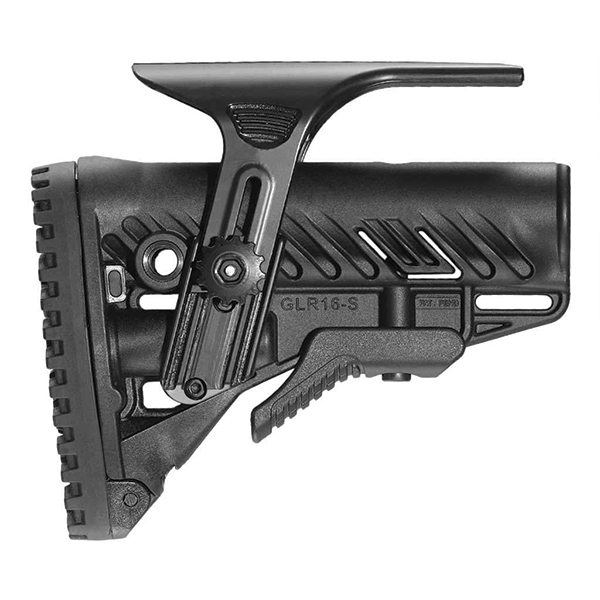 Приклад FAB Defense GLR-16 CP з регульованою щокою для AR15/M16 Black. Фото 3
