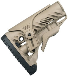 Приклад FAB Defense GLR-16 CP з регульованою щокою для AR15/M16 Tan. Фото 3