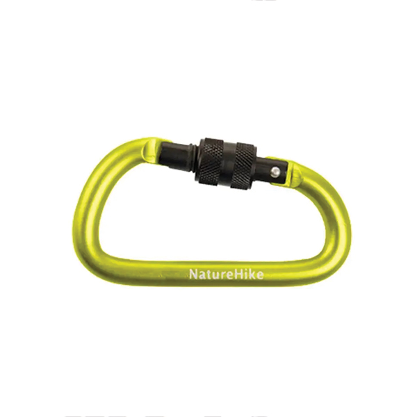 Карабін Naturehike D-type NH15A005-H 6 см жовтий