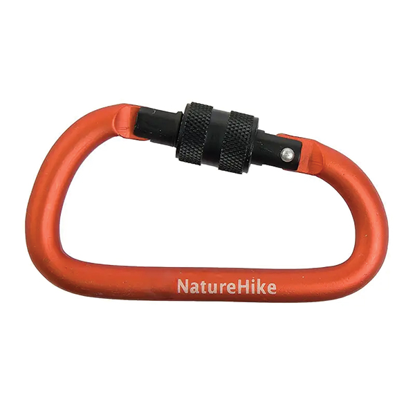 Карабін Naturehike D-type NH15A005-H 6 см помаранчевий. Фото 2