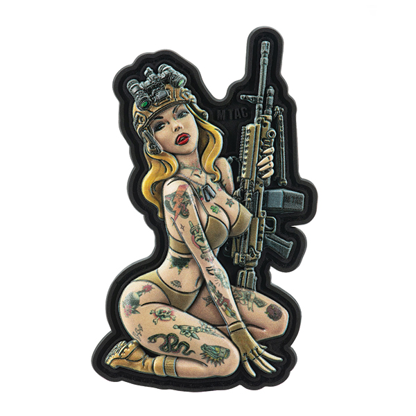 M-Tac нашивка Tactical girl №5 PVC Hooligan