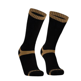 Шкарпетки водонепроникні Dexshell Hytherm Pro Socks чорні з коричневою смугою L
