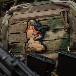 M-Tac нашивка Tactical girl №6 PVC redhead MC V1. Фото 7