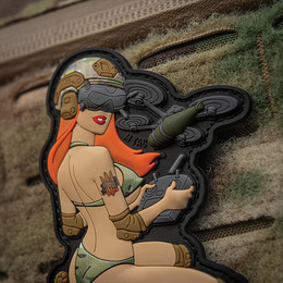 M-Tac нашивка Tactical girl №6 PVC redhead MC V1. Фото 8