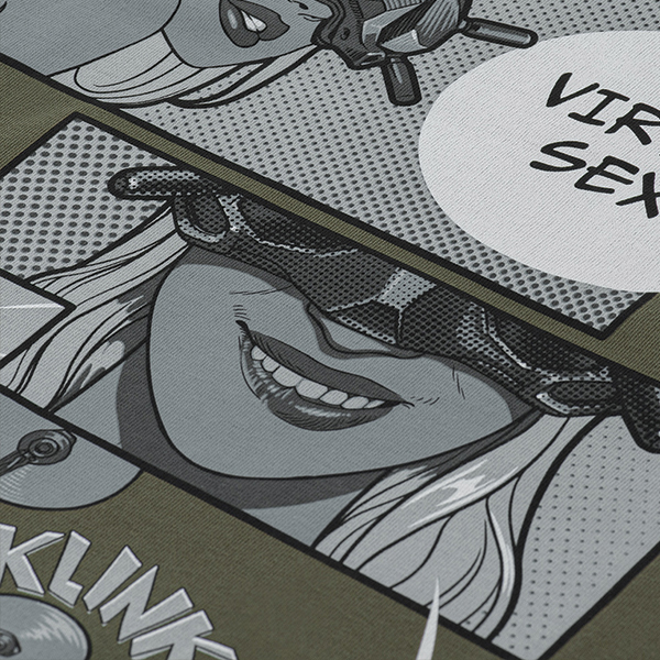 M-Tac футболка Comics Drone Girl Dark Olive. Фото 6