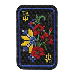 M-Tac нашивка Орнамент Мак (вишивка) Black/Yellow/Blue