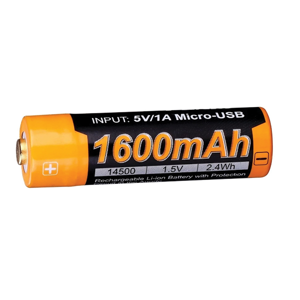 Акумулятор 14500 Fenix ARB-L14-1600Umicro usb зарядка. Фото 5
