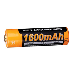 Акумулятор 14500 Fenix ARB-L14-1600Umicro usb зарядка. Фото 5