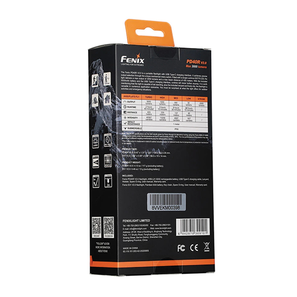 Ліхтар ручний Fenix PD40R V2.0 + подарунок Ліхтар ручний Fenix E01 V2.0. Фото 12