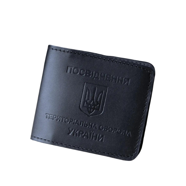 Обкладинка для посвідчення "ТРО" чорна