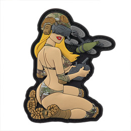 M-Tac нашивка Tactical girl №6 PVC Yellow/MC V2