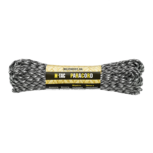 M-Tac паракорд 550 type III Winter Camo 30м