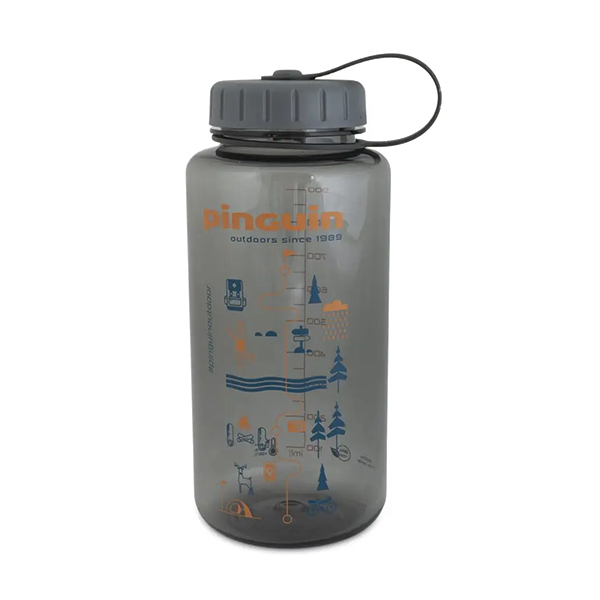 Фляга Pinguin Tritan Fat Bottle 2020 BPA-free Grey 1000 л