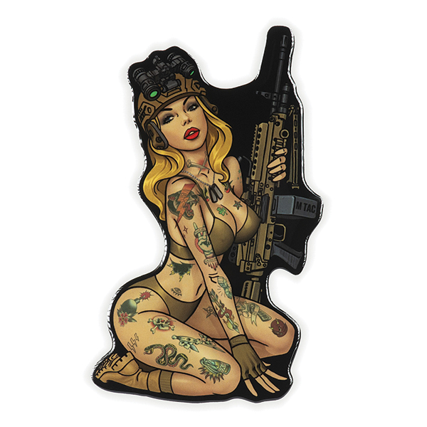M-Tac наклейка Tactical girl №5 Hooligan