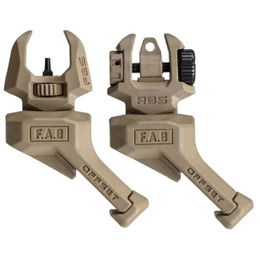 Цілик і мушка FAB Defense FRBS OFFSET 45 градусів Desert tan