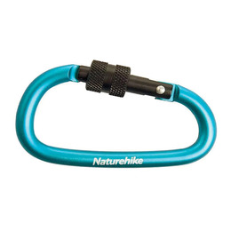 Карабін Naturehike D-type NH15A005-H 6 см блакитний