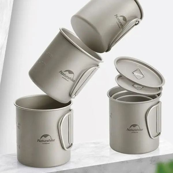 Горнятко титанове з ручкою 600 мл Naturehike NH20CJ005. Фото 4