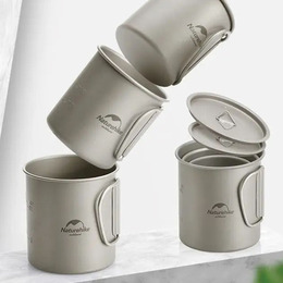 Горнятко титанове з ручкою 600 мл Naturehike NH20CJ005. Фото 4