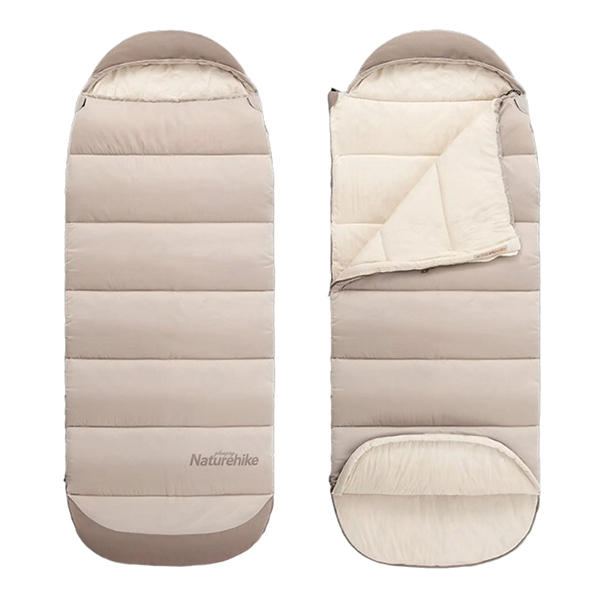 Спальний мішок з капюшоном Naturehike B400 NH21MSD11 бежевий