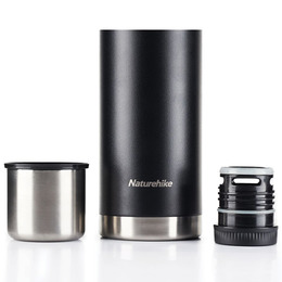 Термос Naturehike Q-9H NH19SJ010 304 сталь чорний 1 л 
