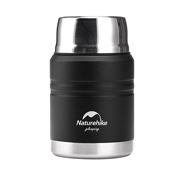 Термос Naturehike Stew beaker NH20SJ041 304 сталь чорний 0,5 л