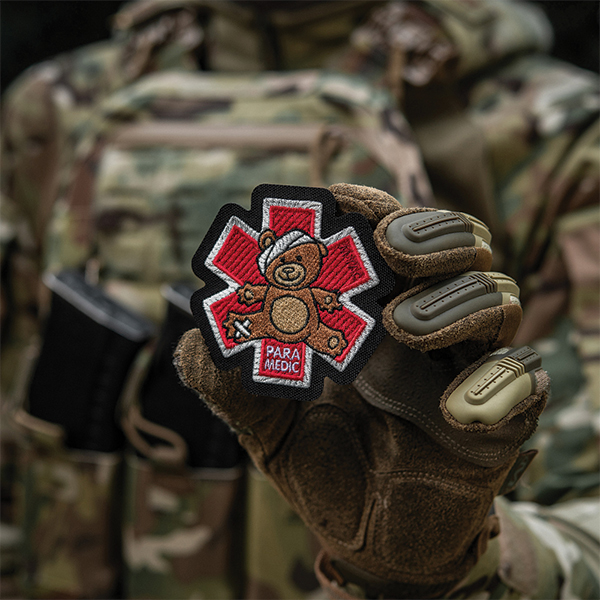 M-Tac нашивка Paramedic Медвідь (вишивка) Bronze/Black. Фото 13