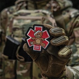 M-Tac нашивка Paramedic Медвідь (вишивка) Bronze/Black. Фото 13