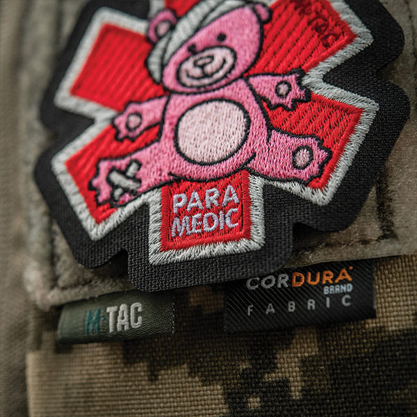 M-Tac нашивка Paramedic Медвідь (вишивка) Pink/Black. Фото 9