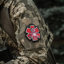 M-Tac нашивка Paramedic Медвідь (вишивка) Pink/Black. Фото 6