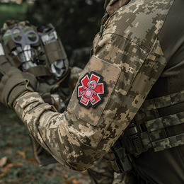 M-Tac нашивка Paramedic Медвідь (вишивка) Pink/Black. Фото 8