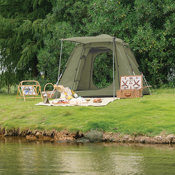 Намет тримісний NaturehikeUPF 50+ Ango pop up NH21ZP010 210T зі стійками темно-зелений. Фото 3