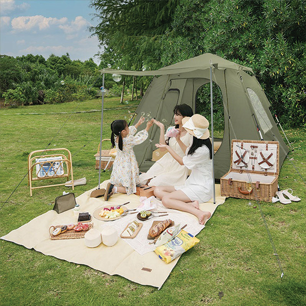 Намет тримісний NaturehikeUPF 50+ Ango pop up NH21ZP010 210T зі стійками темно-зелений. Фото 4