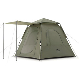 Намет тримісний NaturehikeUPF 50+ Ango pop up NH21ZP010 210T зі стійками темно-зелений
