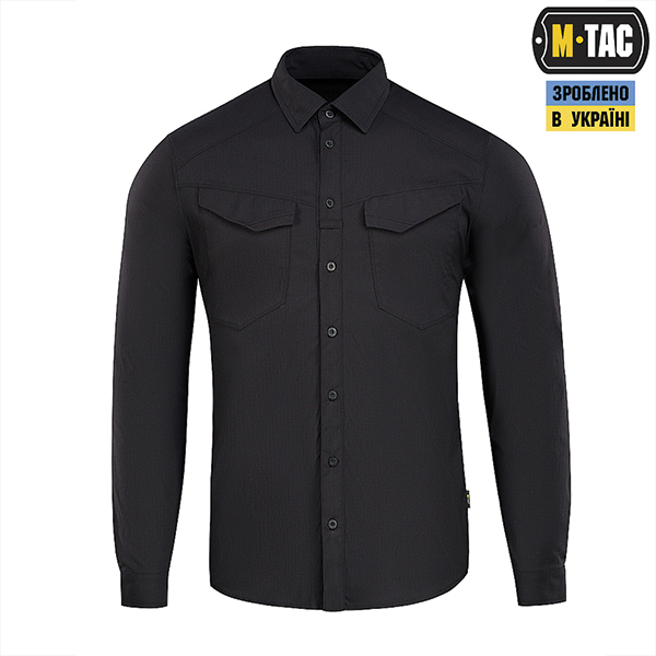 M-Tac сорочка Aggressor Flex Black. Фото 2
