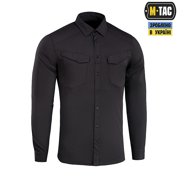 M-Tac сорочка Aggressor Flex Black. Фото 3