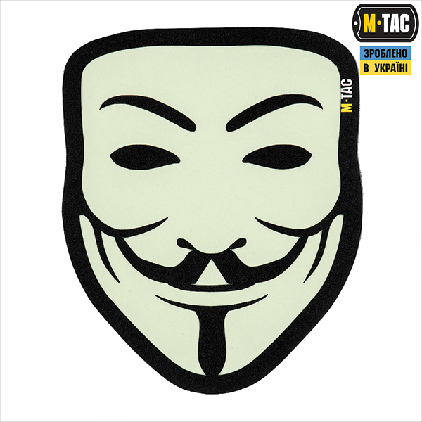 M-Tac нашивка Anonymous Black USA/GID