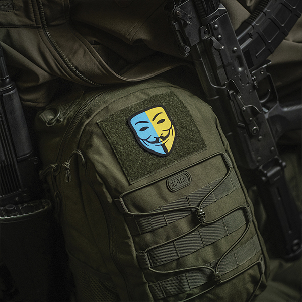 M-Tac нашивка Anonymous Black/Yellow/Blue. Фото 2