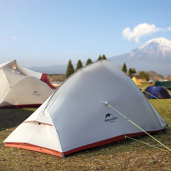 Намет надлегкий двомісний з футпринтом Naturehike Cloud Up 2 Updated NH17T001-T 210T помаранчевий. Фото 7