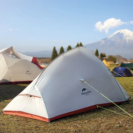 Намет надлегкий двомісний з футпринтом Naturehike Cloud Up 2 Updated NH17T001-T 210T помаранчевий. Фото 7