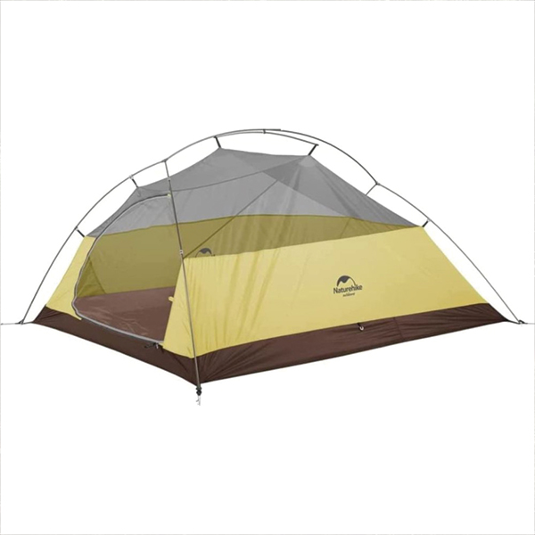 Намет надлегкий тримісний з футпринтом Naturehike Cloud Up 3 Updated NH18T030-T 20D темно-зелений. Фото 2
