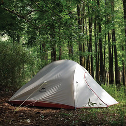 Намет надлегкий тримісний з футпринтом Naturehike Cloud Up 3 Updated NH18T030-T 20D темно-зелений. Фото 3